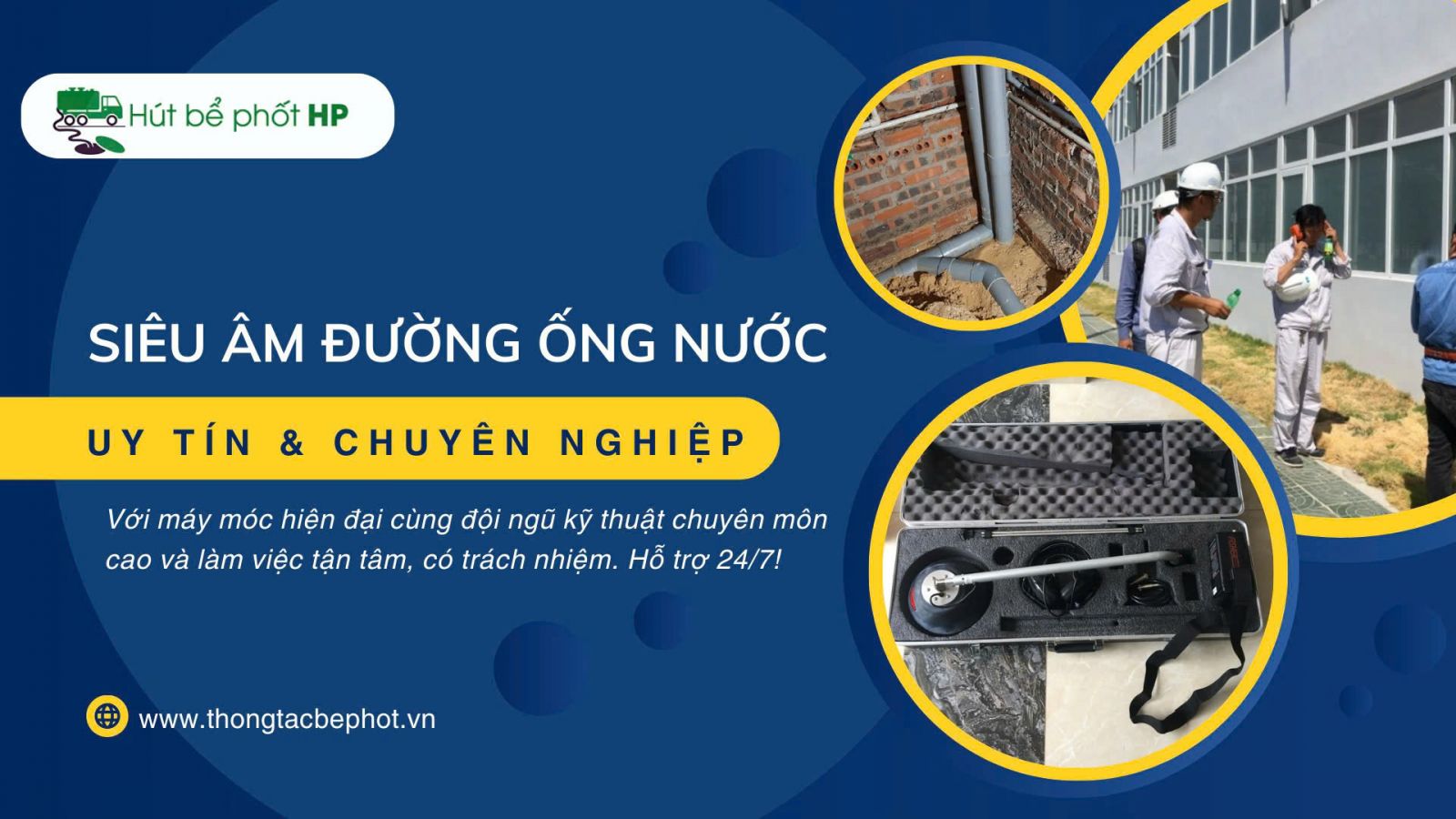 Quy trình kiểm tra đường ống nước bằng công nghệ siêu âm tiên tiến, đảm bảo độ an toàn cho công trình